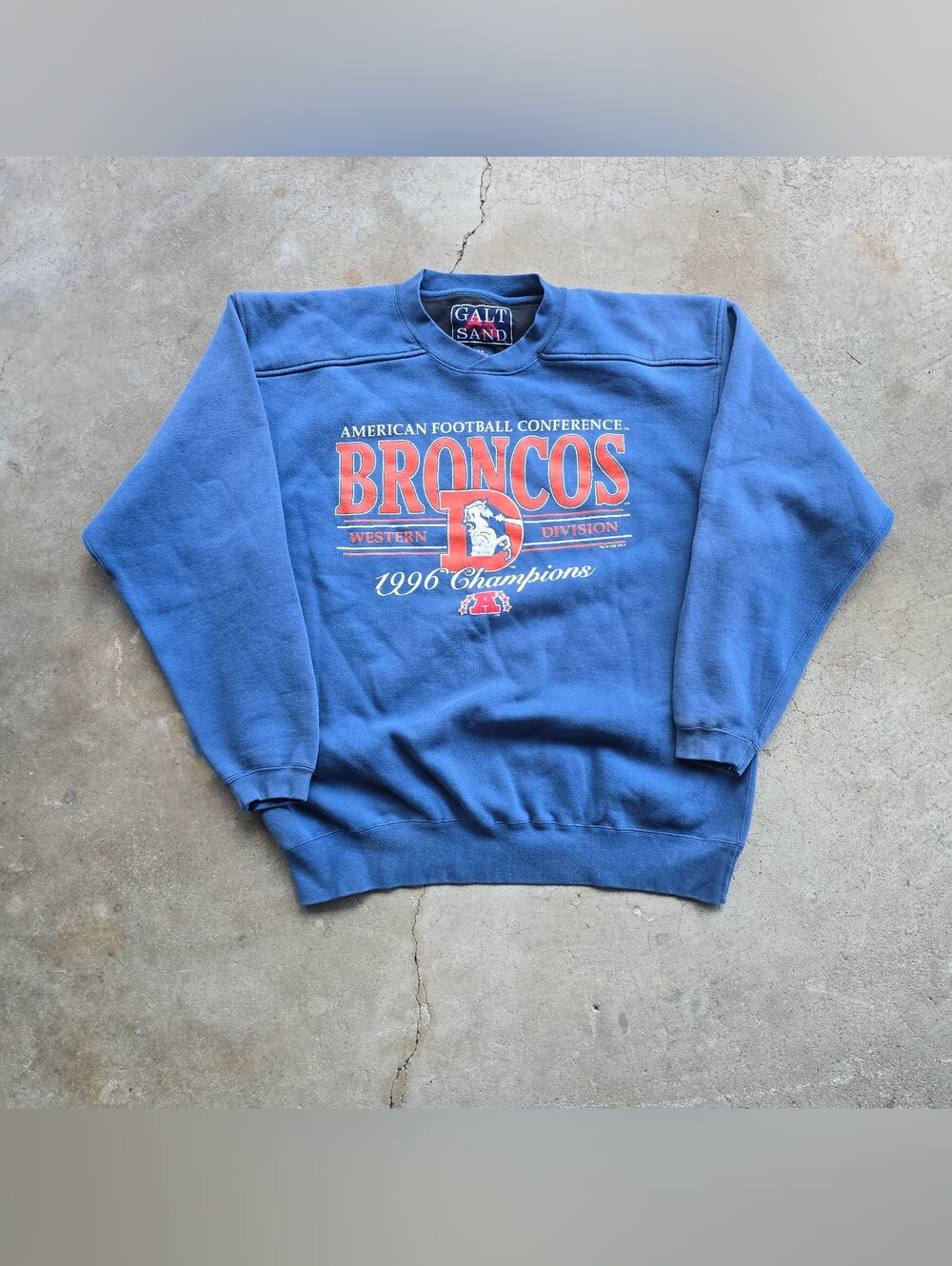 vtg Denver Broncos 1996 champions Sweatshirt Crewneck large